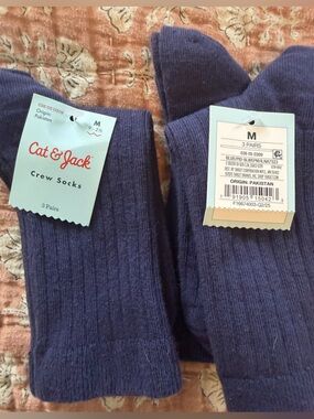 Cat & Jack Navy Dress Socks - 3 Pack